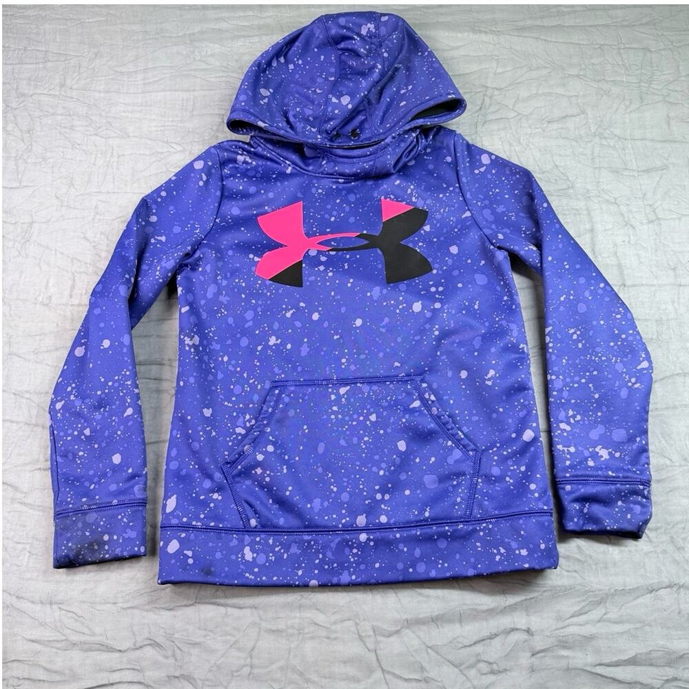 Under Armour Girls Purple Hoodie Size YMD